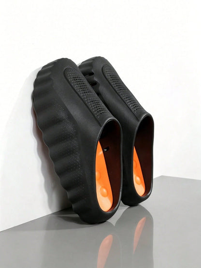 New Summer MIND 001 Mesh Knit Slip-On Sandals (Foam Sole), Couple Style, Plus Size, Beach Shoes, Suitable For Beach Wear And Home Wear.