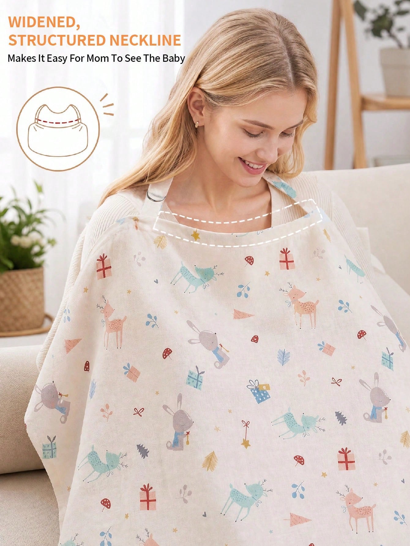 New Upgraded 2nd Generation Nursing Cover, Breastfeeding Apron, Nursing Cover-Up, Baby Feeding, Anti-Exposure Essential, Outdoor Nursing Clothing, Multi-Functional Mom Nursing Bib, Newborn Infant Nurs