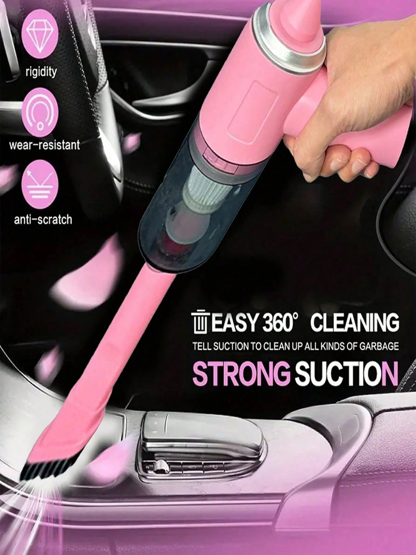 New Upgraded 3-In-1 Powerful Cordless Handheld Vacuum Cleaner, Home Vacuum Cleaner, Blower And Suction Integrated, USB Rechargeable, Mini Lightweight, Suitable For Cleaning Dust, Snack Crumbs, Hair, S