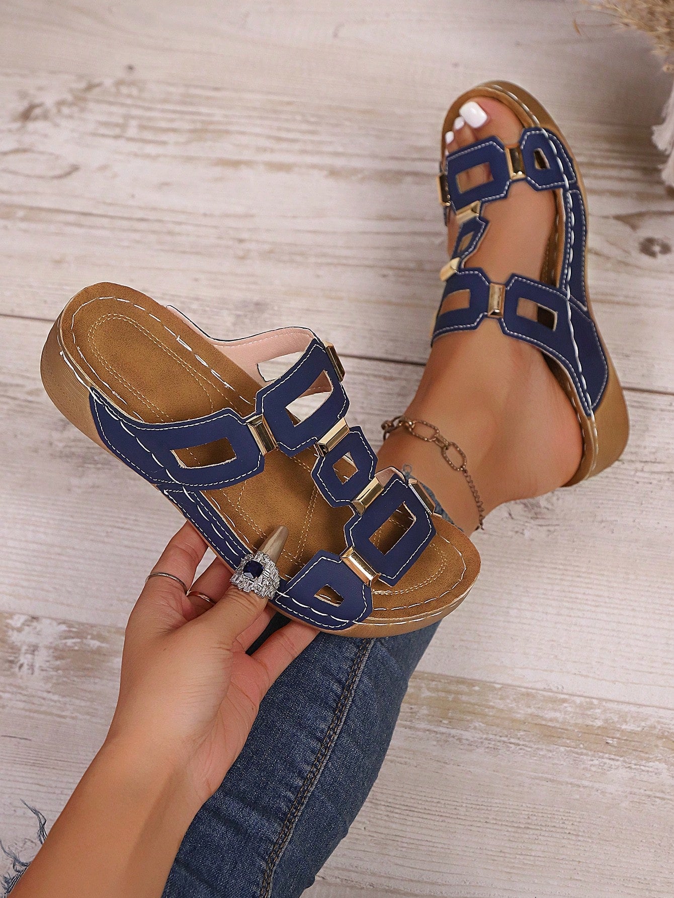 New Women's Fashion Flat Sandals, Wedge Sandals, Beach Sandals For Summer, Platform Sandals, Platform Sandals, Gladiator Sandals