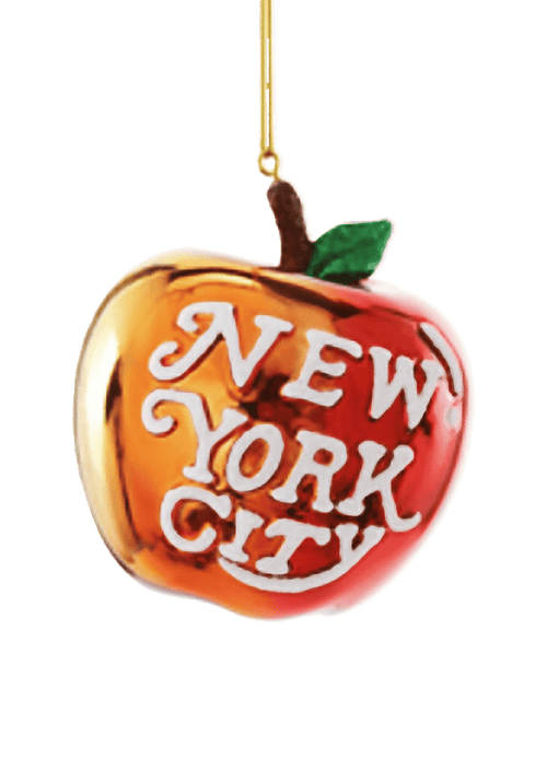 New York City Big Apple Glass Christmas Ornament - Ben's Garden