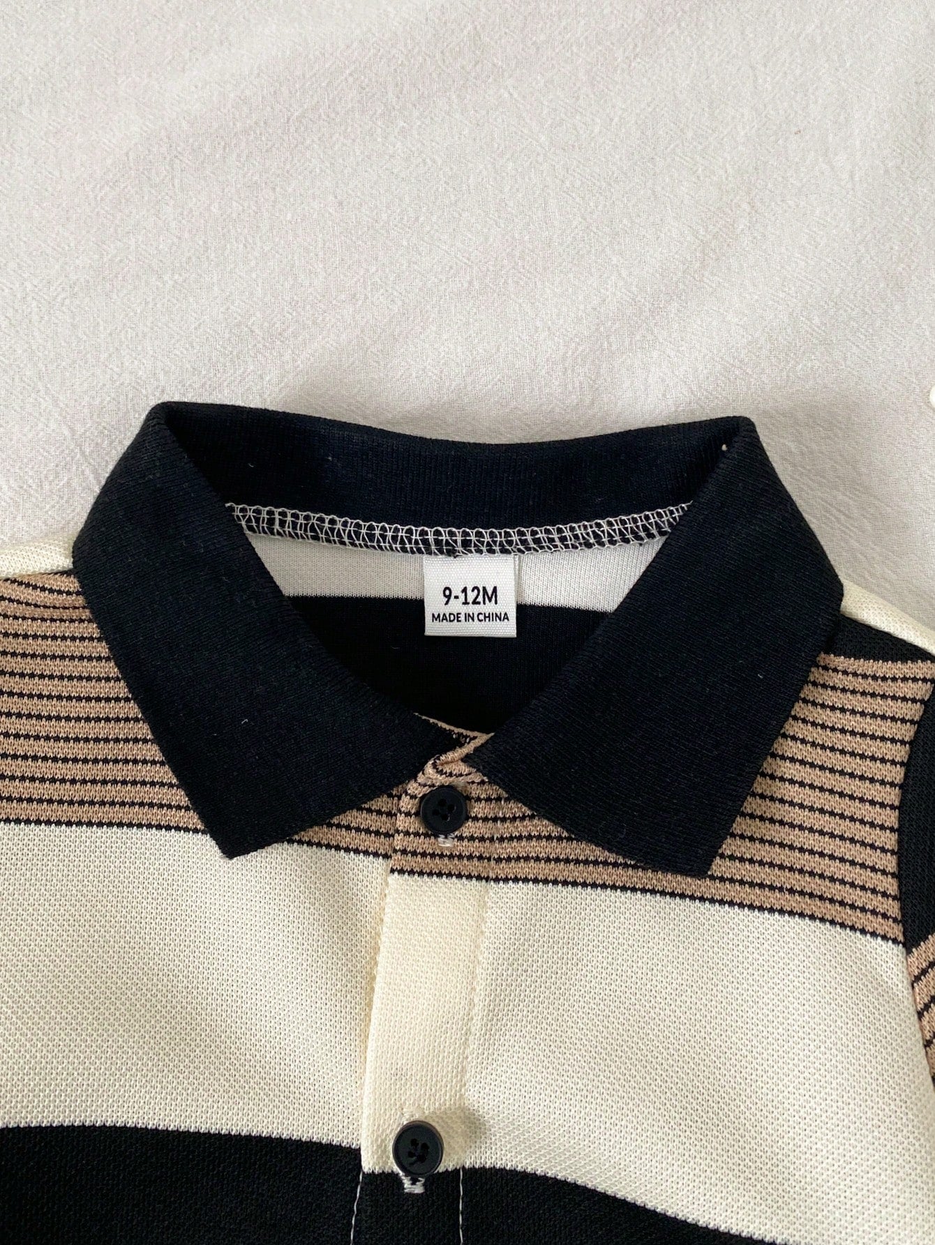 Newborn Baby Boy Black And White Striped Short Sleeve Knit Romper,Summer Casual Family Matching Outfit For Birthday Party,Wedding,Christening,Shower