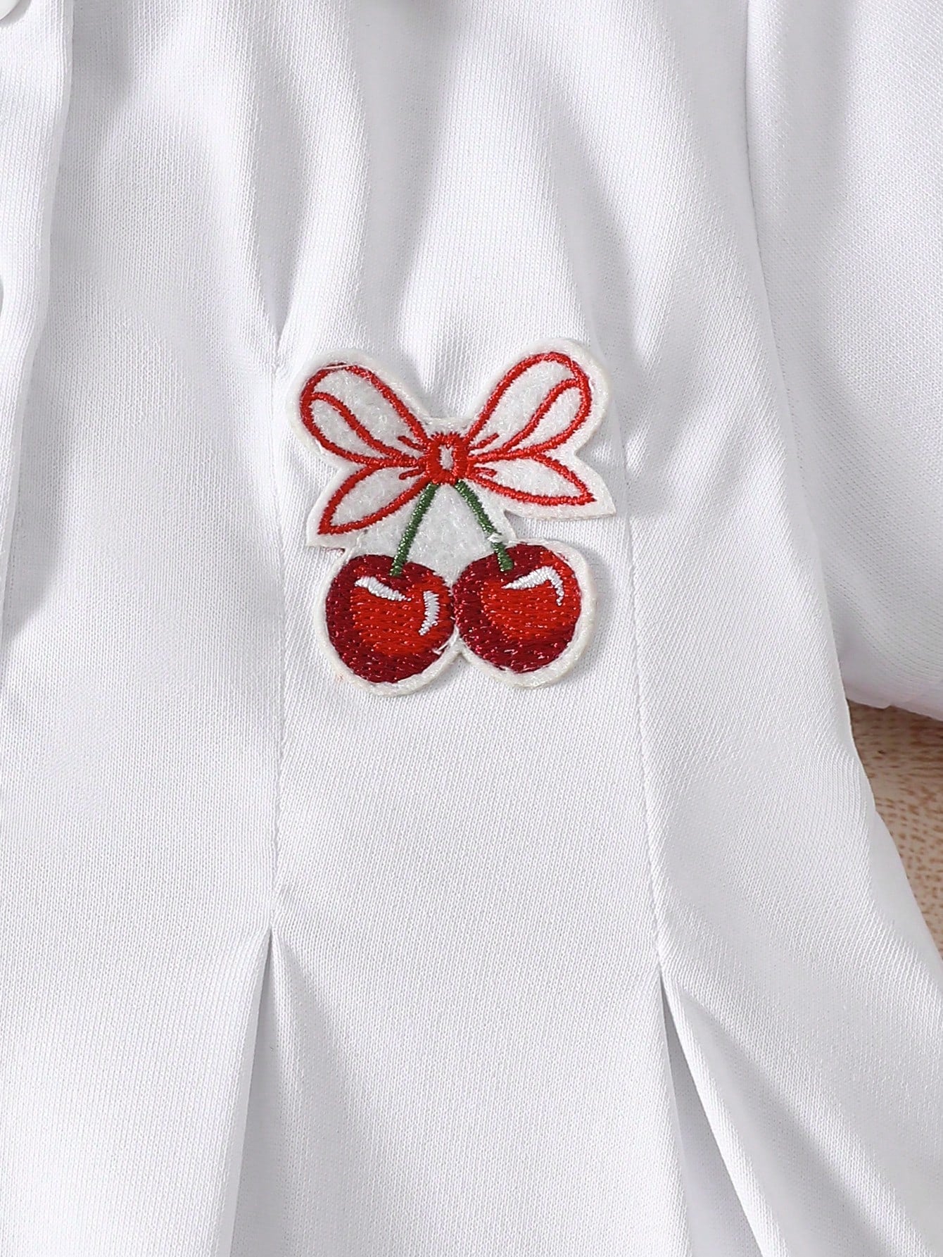 Newborn Baby Elegant Sweet Cute Casual Style Butterfly & Cherry Print Dress