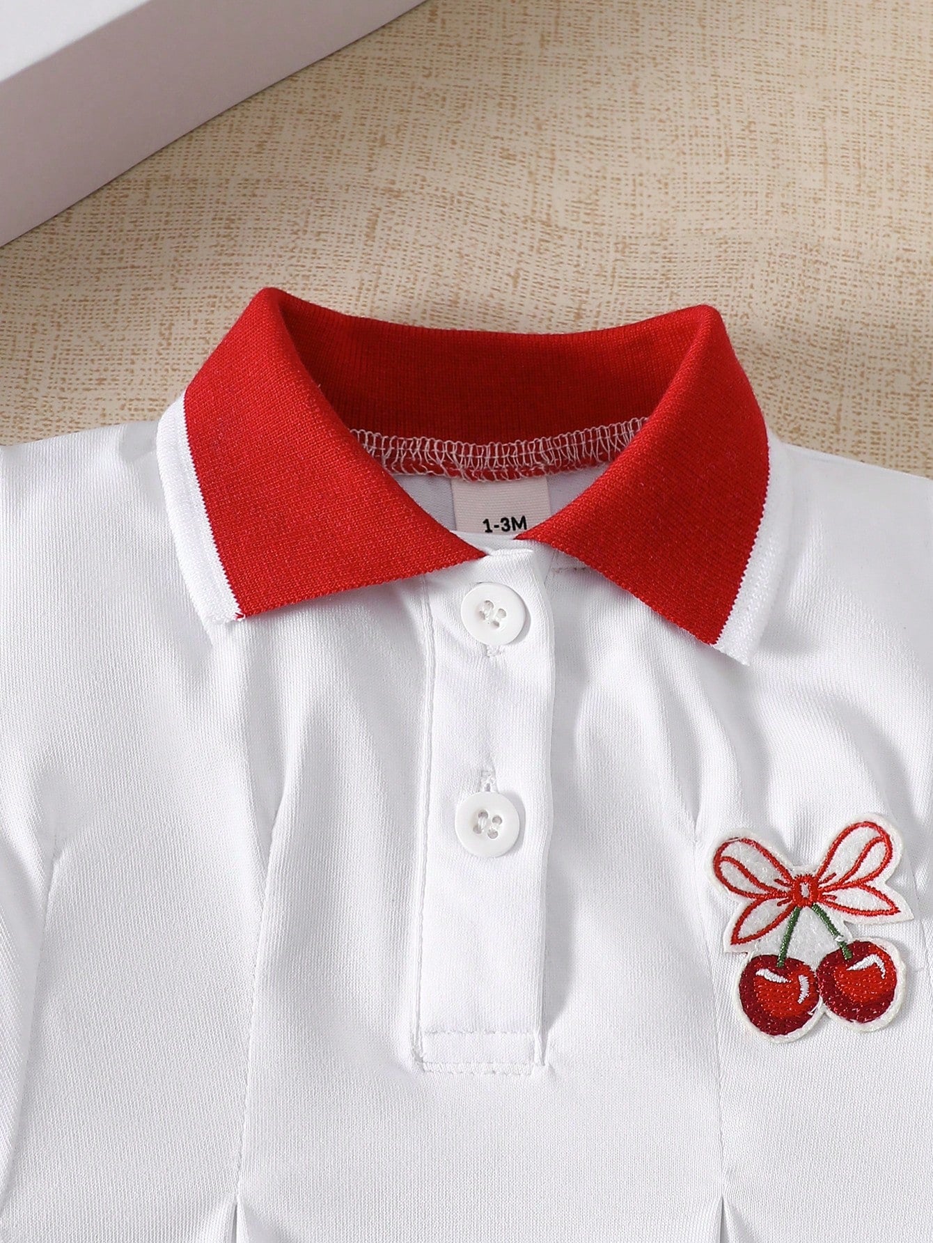Newborn Baby Elegant Sweet Cute Casual Style Butterfly & Cherry Print Dress