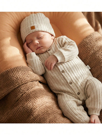 Newborn Baby Strawberry Pattern Casual Daily Outing One-Piece Long Pants