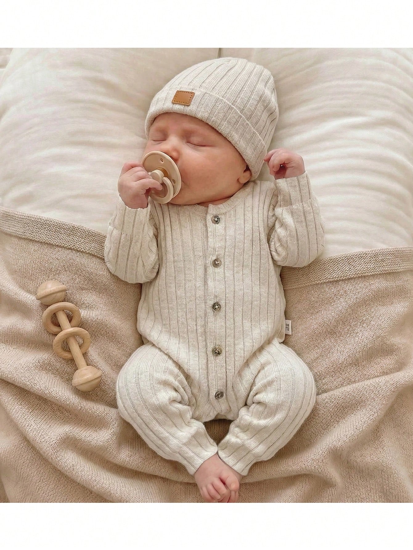 Newborn Baby Strawberry Pattern Casual Daily Outing One-Piece Long Pants