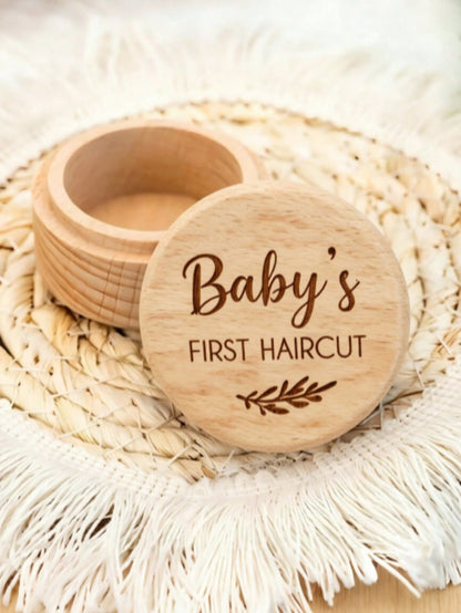 Newborn Essential Items, Newborn Supplies, Newborn Gifts, Baby Products, Baby Shower Gifts, Milestone Memento, Natural Wooden Newborn Memory Box, Baby's First Haircut Milestone Collection Box