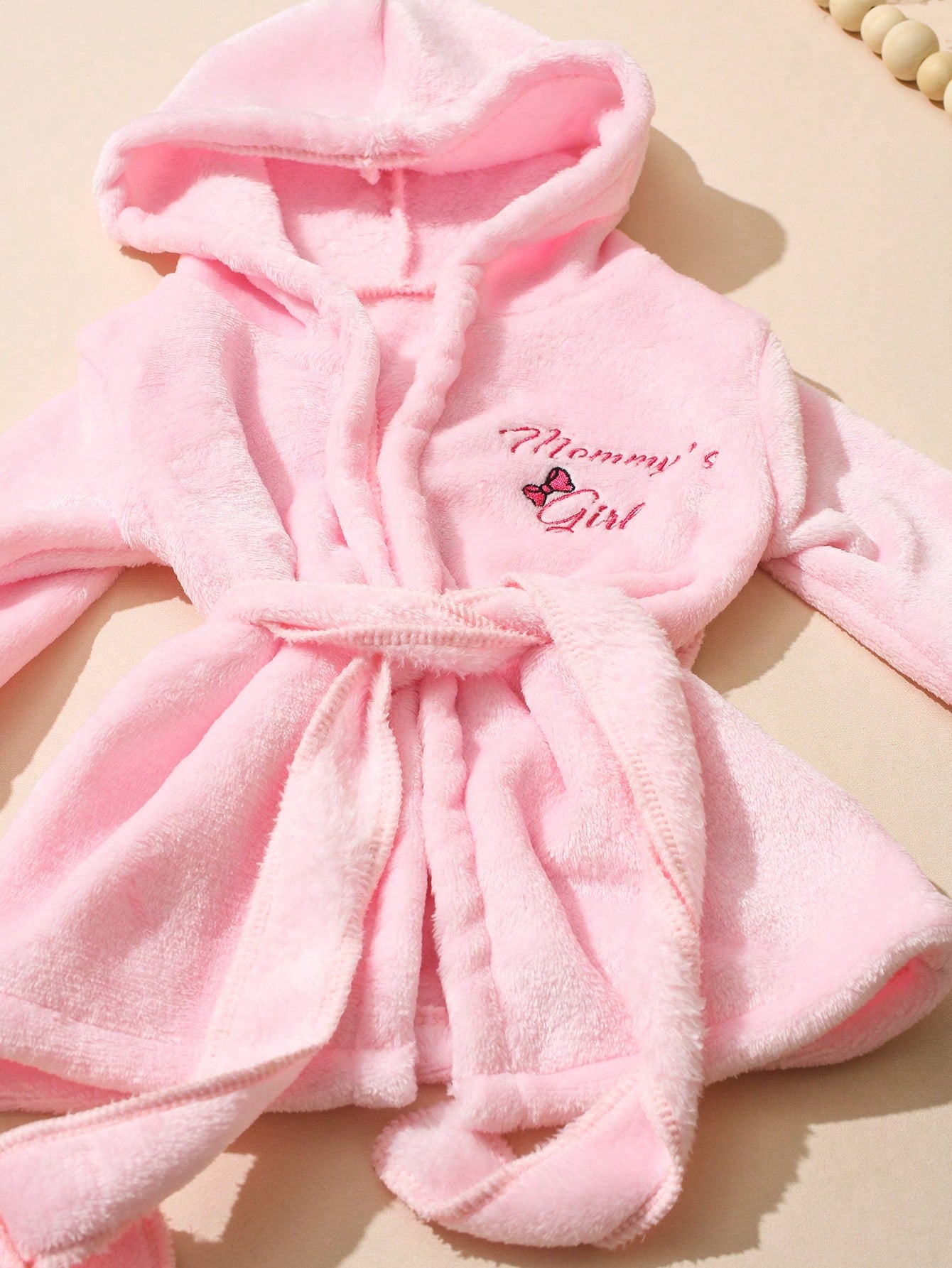 Newborn Girl Photography Bathrobe Matching Turban Hat Mini Slippers Infant Photoshoot Outfits Love Embroidery Props Dark Pink Summer Cute Kawaii