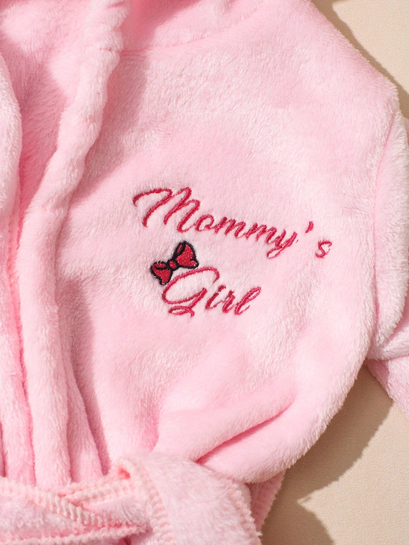 Newborn Girl Photography Bathrobe Matching Turban Hat Mini Slippers Infant Photoshoot Outfits Love Embroidery Props Dark Pink Summer Cute Kawaii