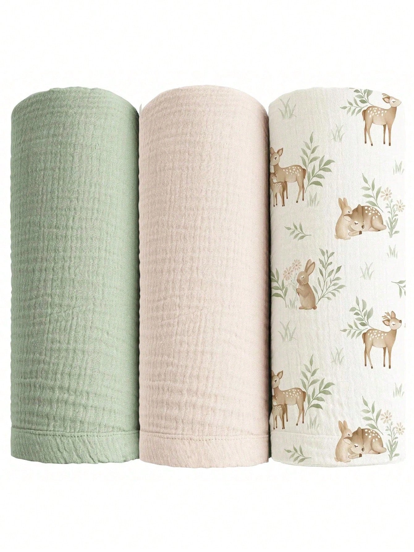 Newborn Muslin Swaddle Blanket, Unisex, Multi-Functional Blanket,Drool Bib,Stroller Cover, Car Seat Cover,Baby Boys BabyGirls,Newborn Gifts
