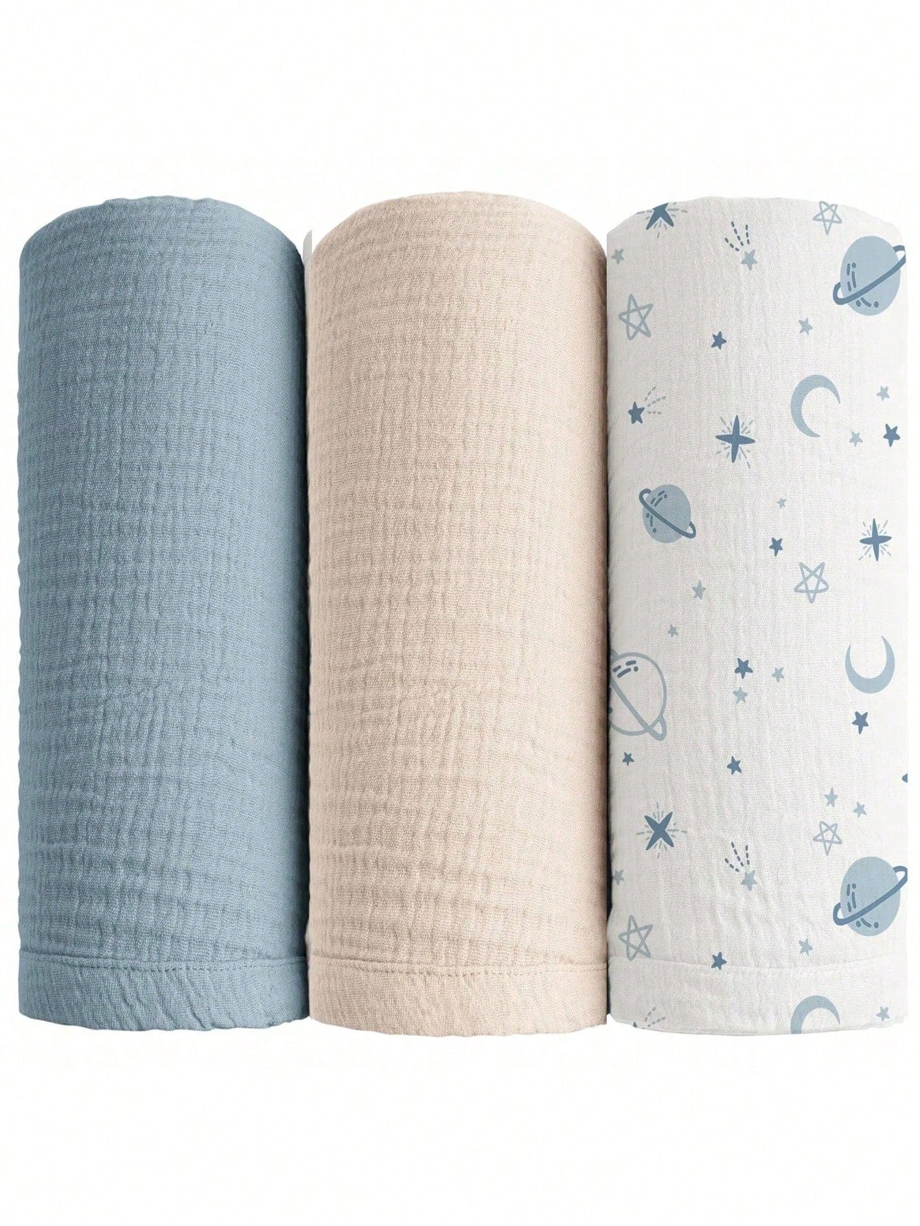 Newborn Muslin Swaddle Blanket, Unisex, Multi-Functional Blanket,Drool Bib,Stroller Cover, Car Seat Cover,Baby Boys BabyGirls,Newborn Gifts