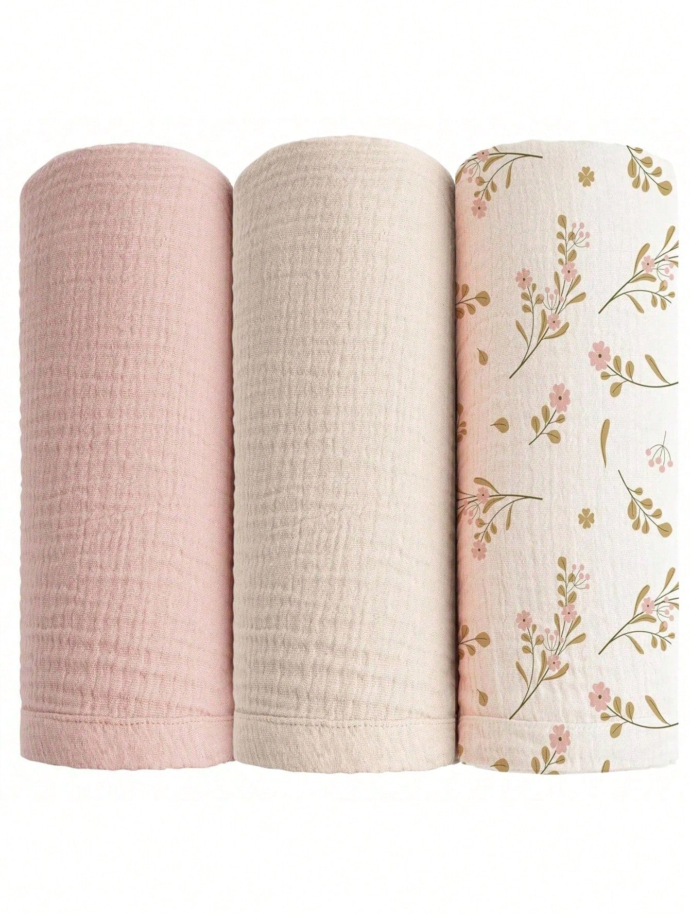 Newborn Muslin Swaddle Blanket, Unisex, Multi-Functional Blanket,Drool Bib,Stroller Cover, Car Seat Cover,Baby Boys BabyGirls,Newborn Gifts
