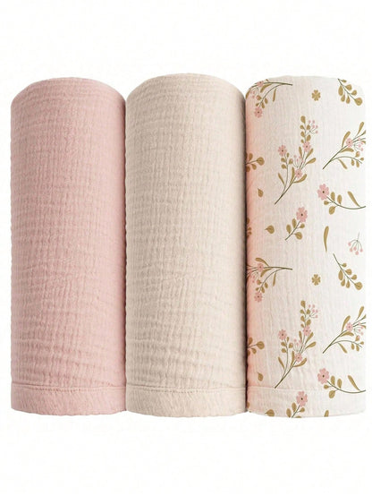 Newborn Muslin Swaddle Blanket, Unisex, Multi-Functional Blanket,Drool Bib,Stroller Cover, Car Seat Cover,Baby Boys BabyGirls,Newborn Gifts