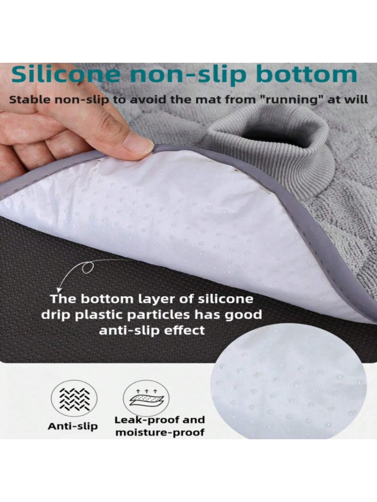 Non-Slip Baby Stroller Seat Liner, Absorbent & Washable With Safety Belt Holes, Universal Folding Toddler Seat Cushion, Suitable For Strollers, High Chairs, Car Safety Seats