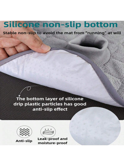 Non-Slip Baby Stroller Seat Liner, Absorbent & Washable With Safety Belt Holes, Universal Folding Toddler Seat Cushion, Suitable For Strollers, High Chairs, Car Safety Seats
