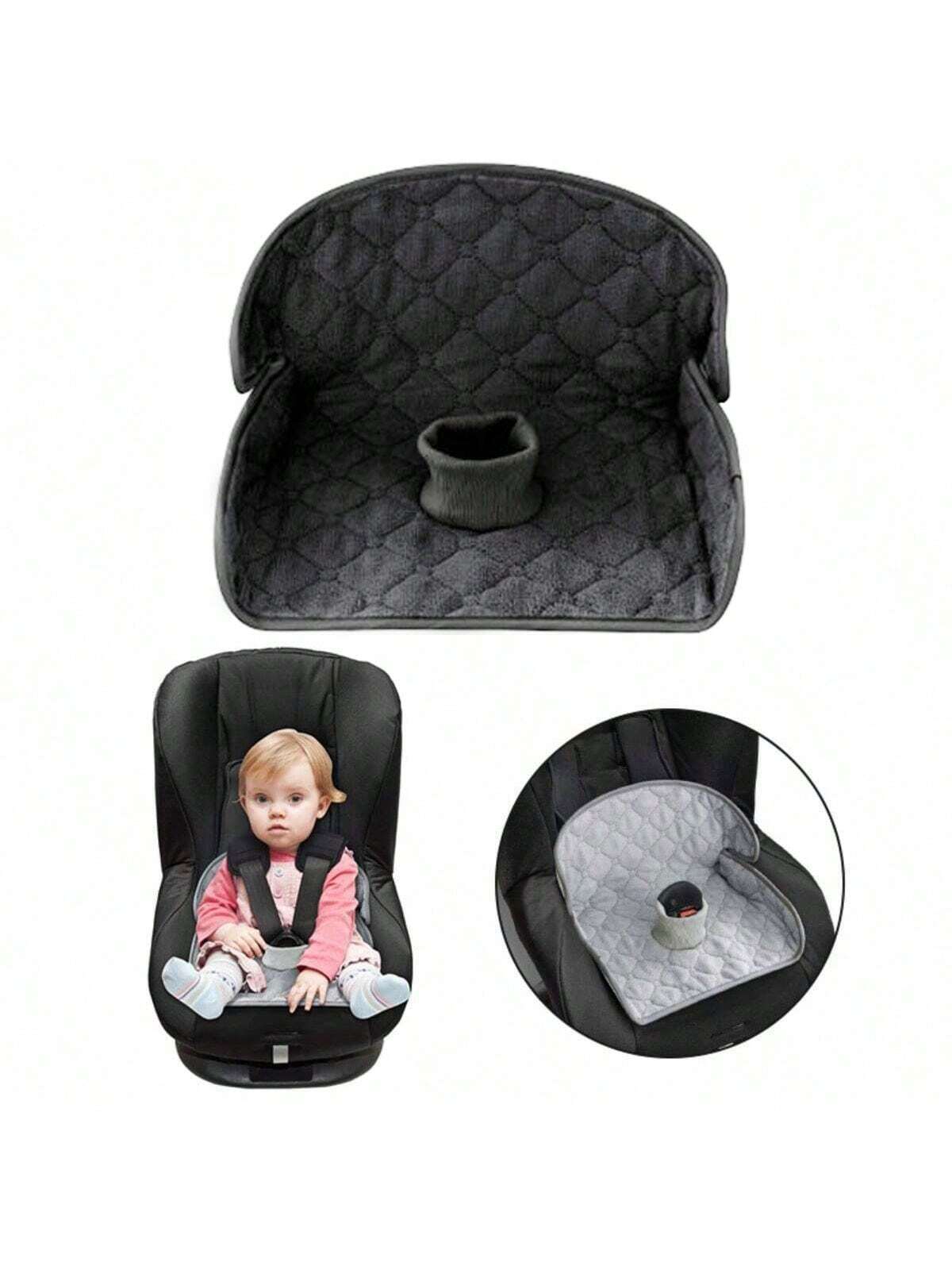 Non-Slip Baby Stroller Seat Liner, Absorbent & Washable With Safety Belt Holes, Universal Folding Toddler Seat Cushion, Suitable For Strollers, High Chairs, Car Safety Seats