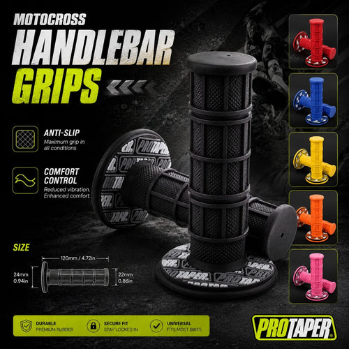 Non-Slip Wear-Resistant Handlebar Grips, Waterproof Sun-Resistant Throttle Sleeve, Anti-Vibration Modified Handlebar Cover, Suitable For Off-Road Motorcycles And Electric Scooters