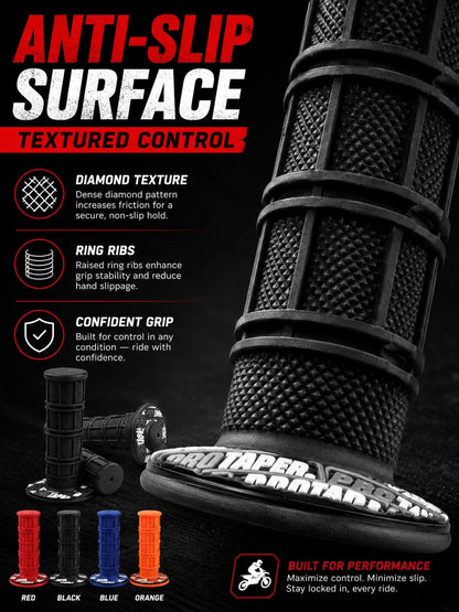 Non-Slip Wear-Resistant Handlebar Grips, Waterproof Sun-Resistant Throttle Sleeve, Anti-Vibration Modified Handlebar Cover, Suitable For Off-Road Motorcycles And Electric Scooters