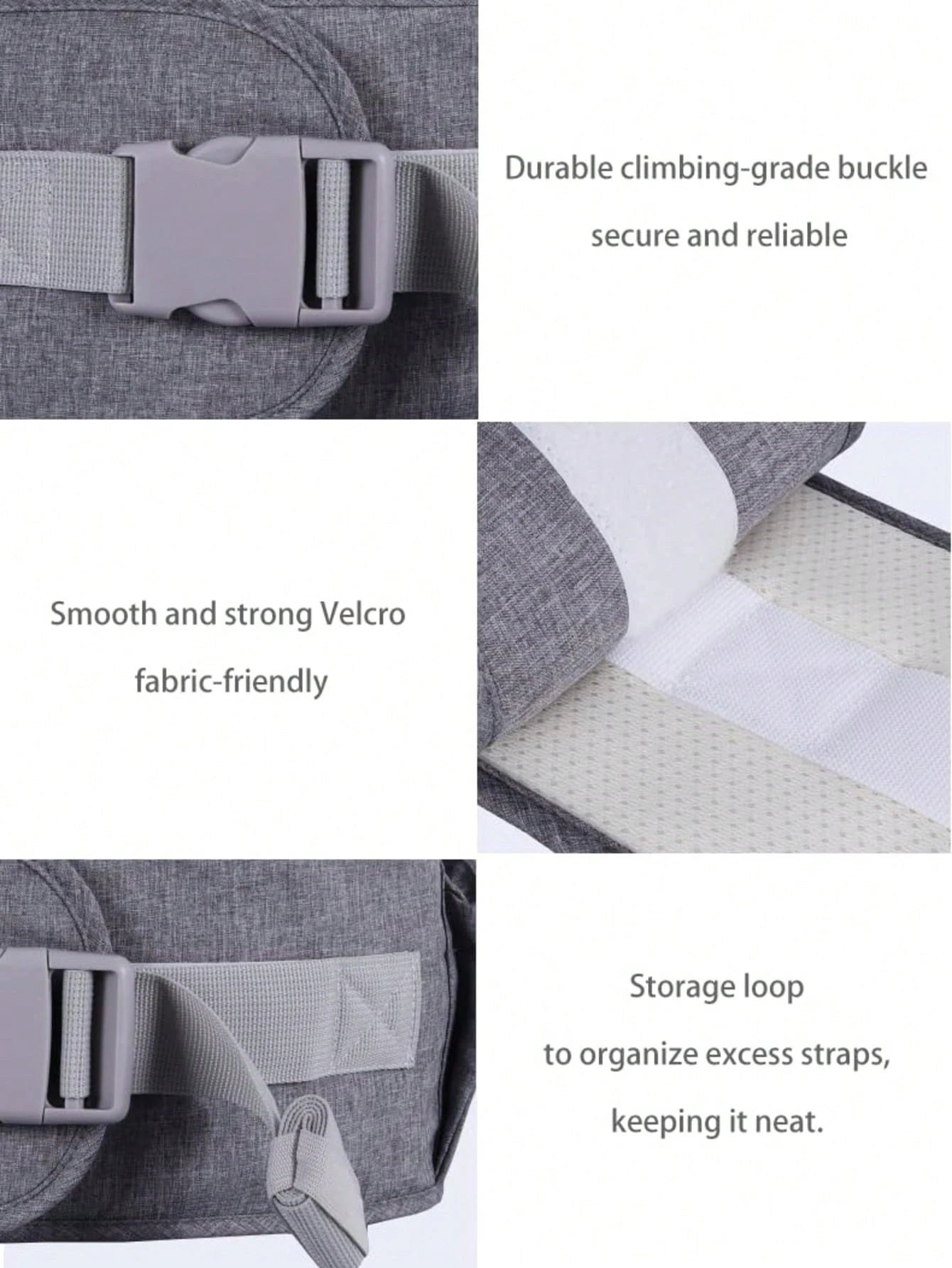 Oaoleer 1PC Baby Hip Seat Carrier Baby Waist Stool For Child Infant Toddler With Adjustable Strap Buckle Pocket Soft Inner Huge Storage