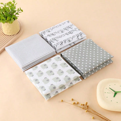 Oaoleer 6PCS Soft Flannel Receiving Blankets One Size 29 X 29 Inches For Baby Boy Or Girl- Multi-Function Baby Swaddle And Bed Sheets Set