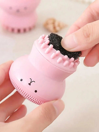 Octopus Shaped Facial Cleansing Brush- Deep Cleansing And Exfoliating, Gentle Massage For Refreshed Skin