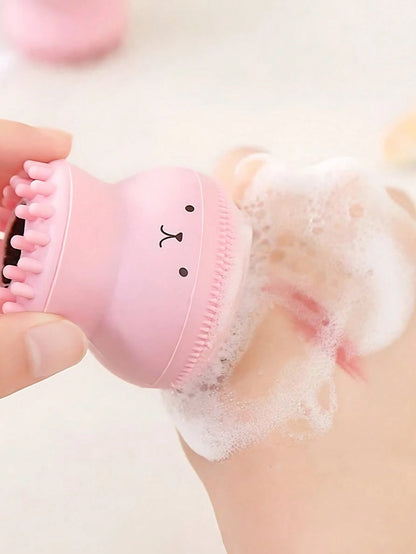 Octopus Shaped Facial Cleansing Brush- Deep Cleansing And Exfoliating, Gentle Massage For Refreshed Skin
