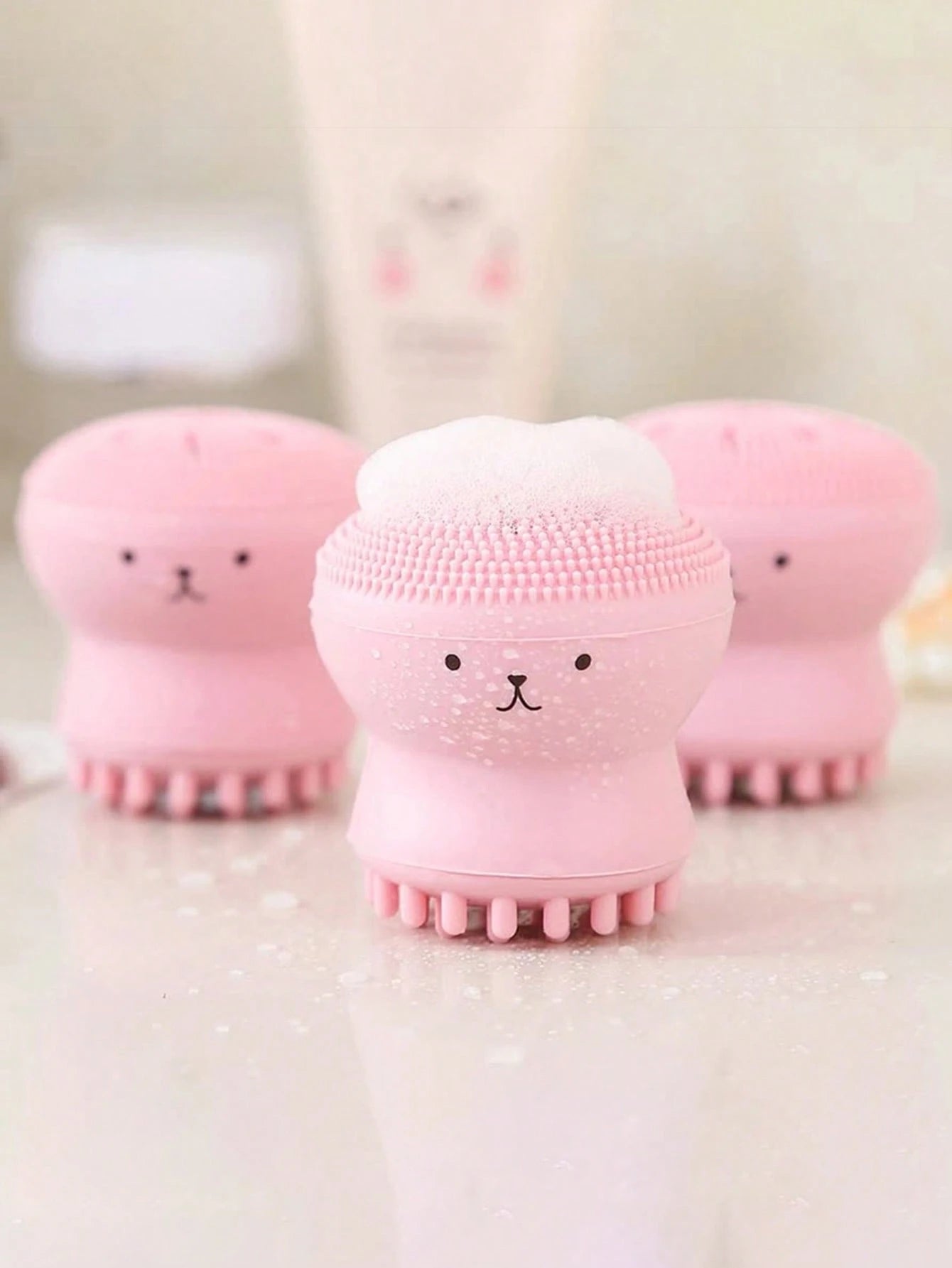 Octopus Shaped Facial Cleansing Brush- Deep Cleansing And Exfoliating, Gentle Massage For Refreshed Skin