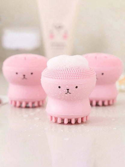 Octopus Shaped Facial Cleansing Brush- Deep Cleansing And Exfoliating, Gentle Massage For Refreshed Skin