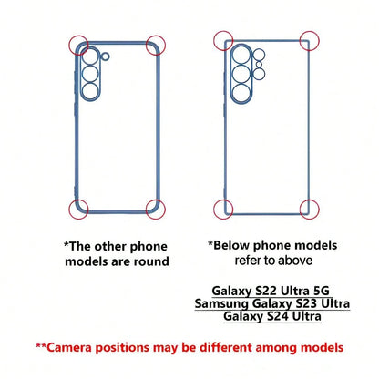 Old-Fashioned Red Rotary Telephone Pattern Transparent Phone Case Suitable For Compatible With IPhone 17,16, 15, 14, 13, 12, 11, Pro Max, Air, Plus, As Well As Galaxy S26/25/24/23/22/21 Ultra/FE/Edge