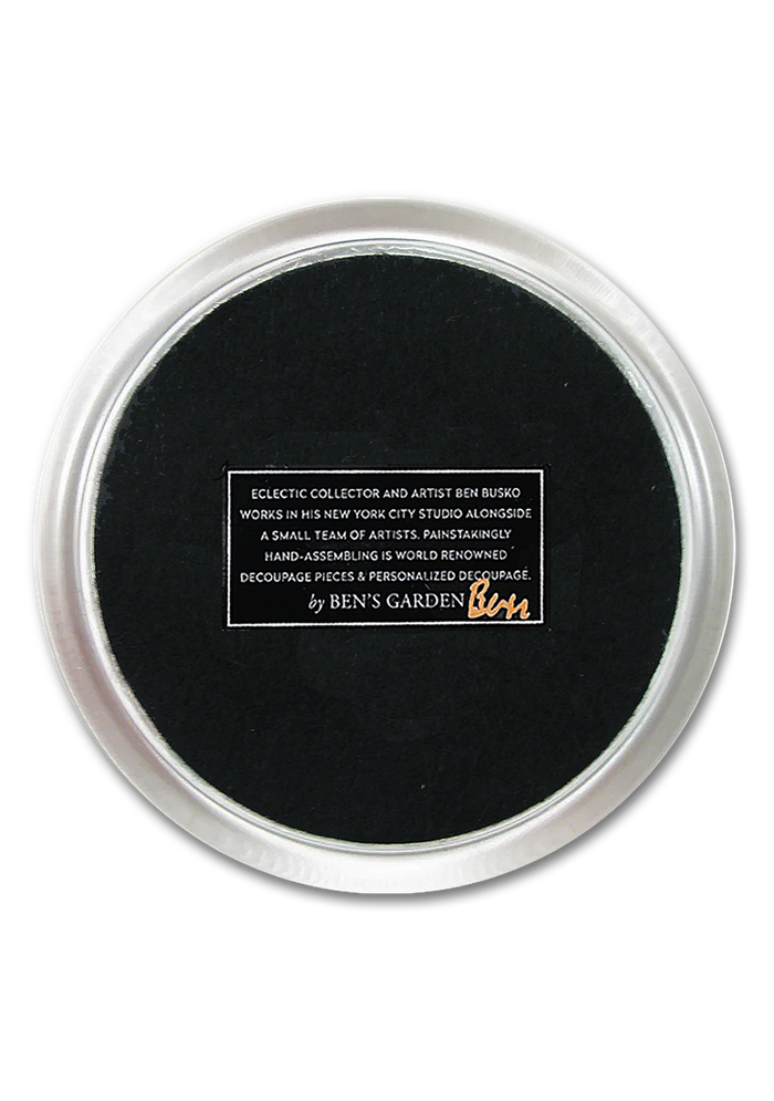 Old Glory American Flag 4" Round Glass Coaster - Ben's Garden