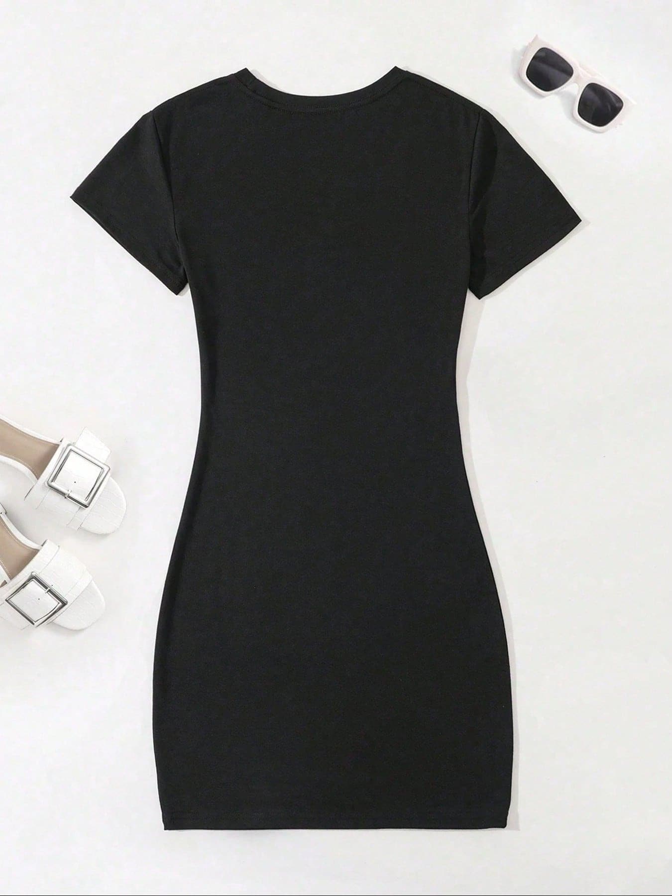 On Cruise Mode Family Cruise Vacation Group Cruising Gifts T-Shirt Dress Women's Dress, Casual Summer Dress