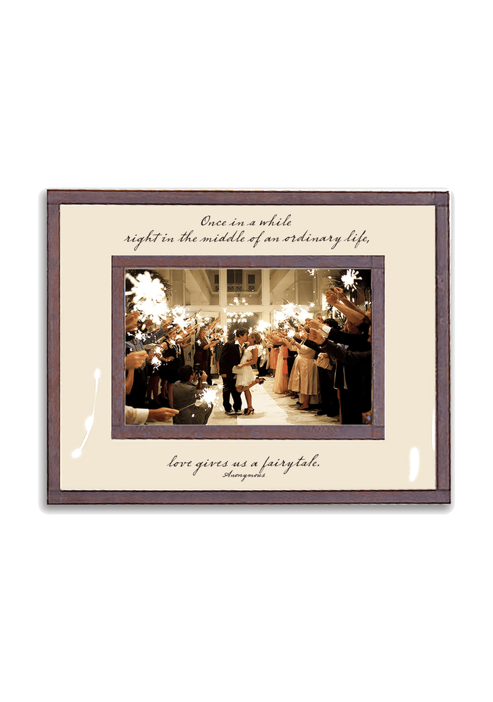 Once In A While Life Gives You A Fairytale Copper & Glass Photo Frame - Ben's Garden