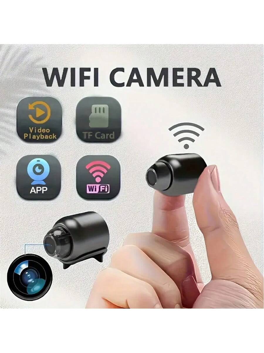 One Or Two Small Wireless Hidden Smart Cameras, High-Definition WiFi Mini Surveillance Cameras, Supporting Motion Detection And App Control, Suitable For Indoor And Outdoor Cat And Dog Monitoring/Home