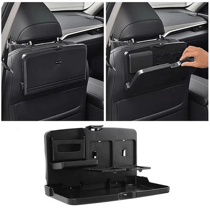 One-Piece Car Rear Table,, Travel Table, Roadside GearDesign, Space-Saving Solution, Durable Construction, Easy To Clean, Cup Holder, Car Storage Box, Family Travel, Commuting Accessory, Car Cup Hold