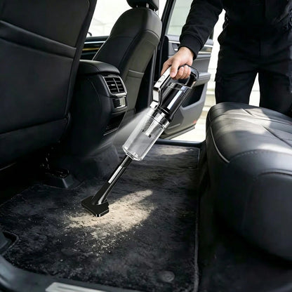 OUDEMU/Car Vacuum Cleaner, Powerful Suction, High Power, Suitable For Dust, Debris, Pet Hair, Snack Crumbs, Etc., For Car/Home/Office. Cordless Design LED Light- Portable- Mini And Compact- Crevice