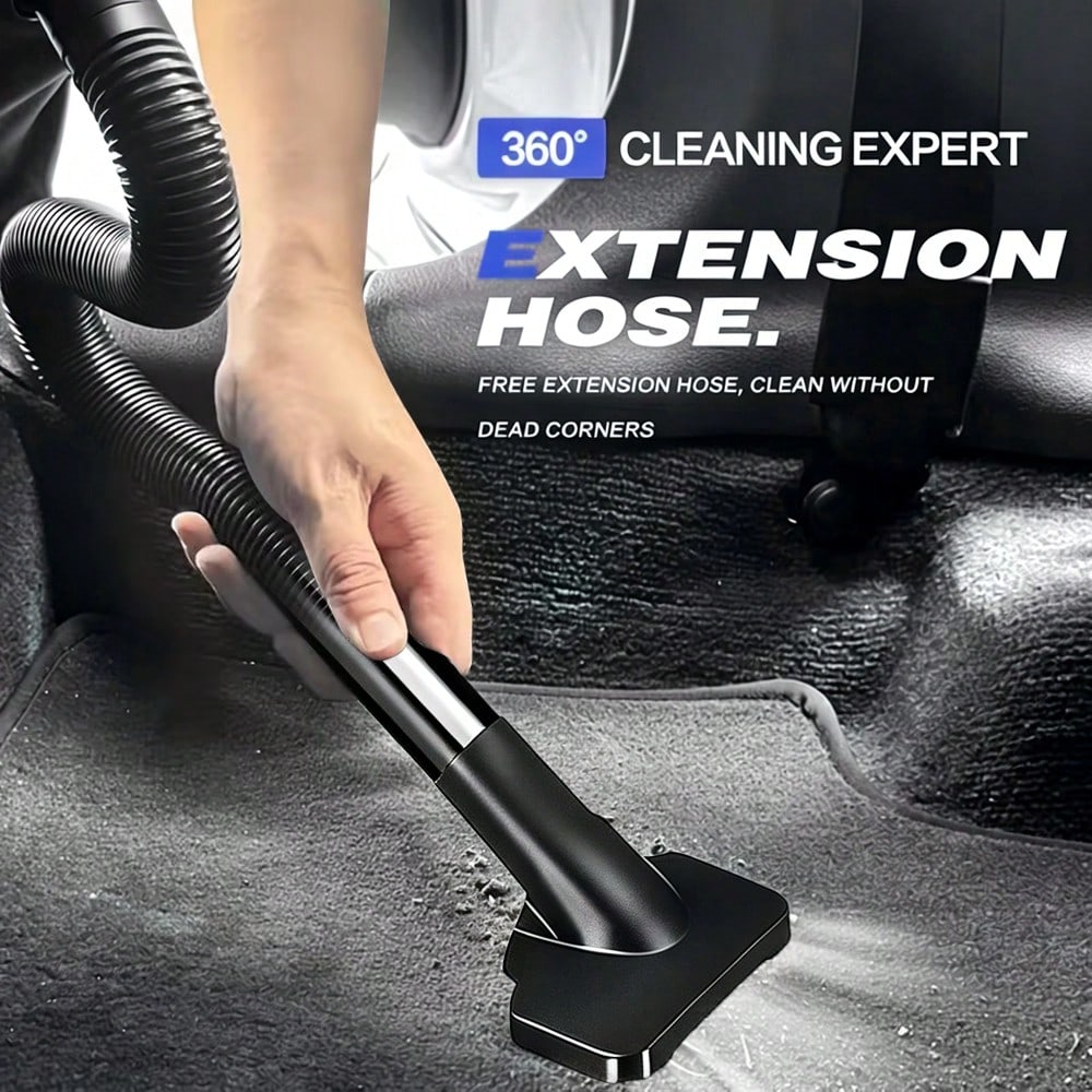 OUDEMU/Car Vacuum Cleaner, Powerful Suction, High Power, Suitable For Dust, Debris, Pet Hair, Snack Crumbs, Etc., For Car/Home/Office. Cordless Design LED Light- Portable- Mini And Compact- Crevice