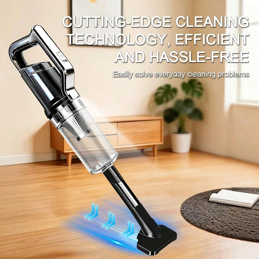 OUDEMU/Car Vacuum Cleaner, Powerful Suction, High Power, Suitable For Dust, Debris, Pet Hair, Snack Crumbs, Etc., For Car/Home/Office. Cordless Design LED Light- Portable- Mini And Compact- Crevice