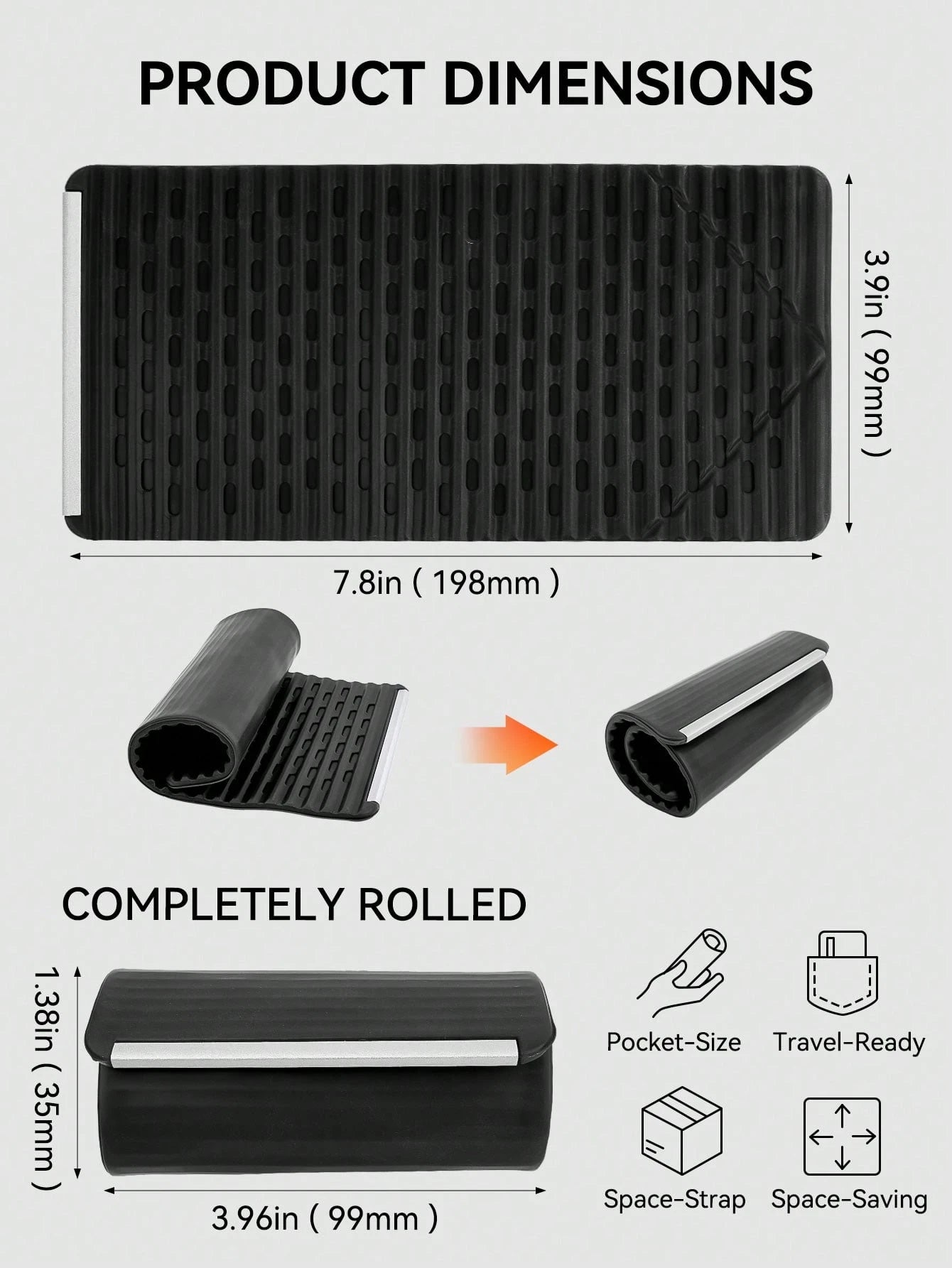 PAKRYS Portable Foldable Silicone & Aluminum Alloy Phone Stand, 2026 New Flexible Silicone & Aluminum Alloy Phone Stand, Can Be Folded Into Any Shape, Universal Adjustable Non-Slip Desktop Stand, Suit