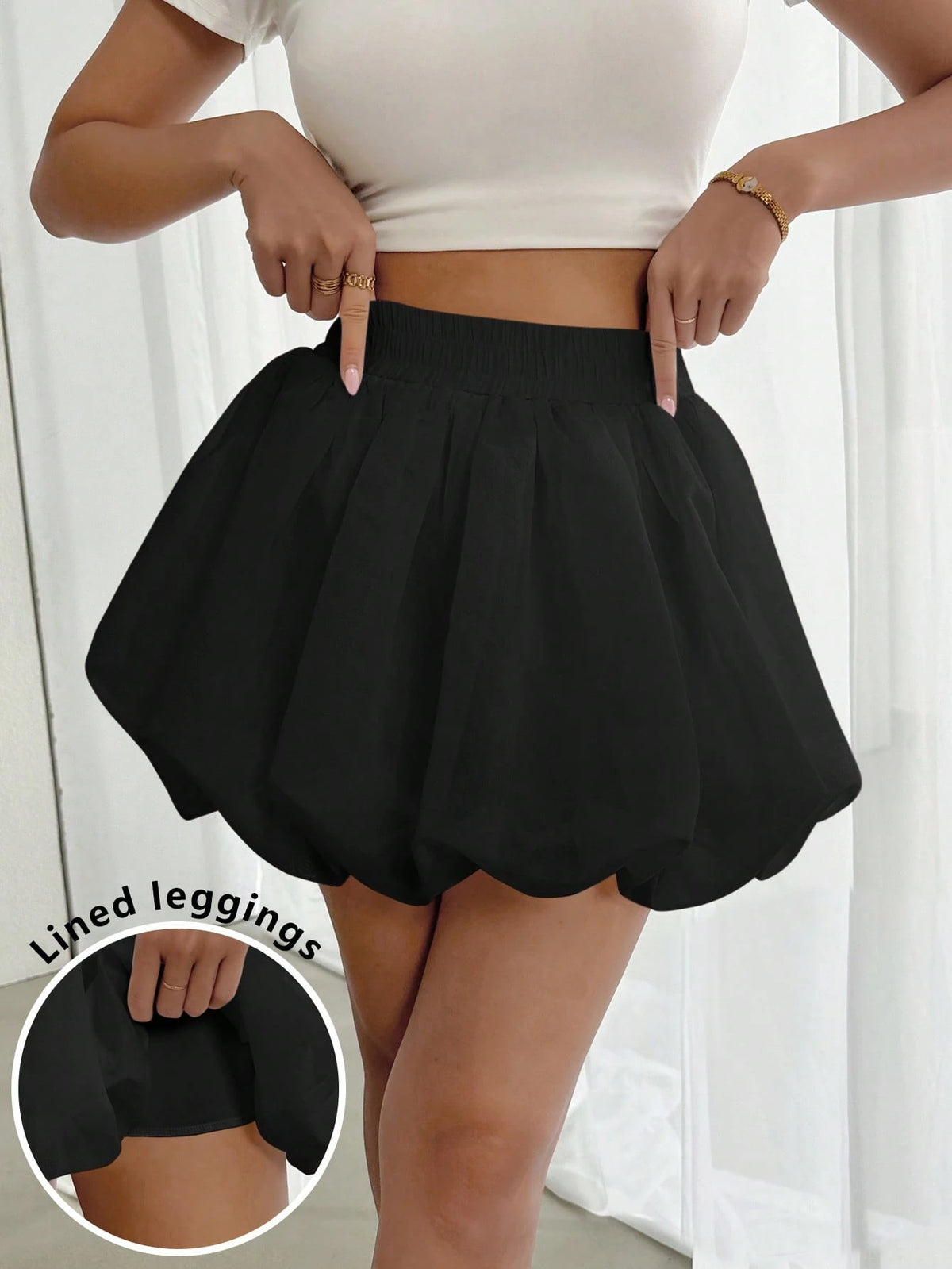 Pariaura Women Summer White Floral Ruffle Hem Mini Skirt, Suitable For Graduation Season