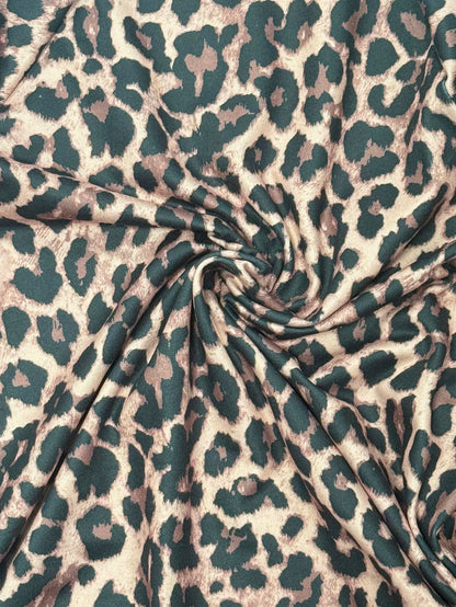 PariChic Women's Casual Leopard Print Round Neck Loose Dress, Summer