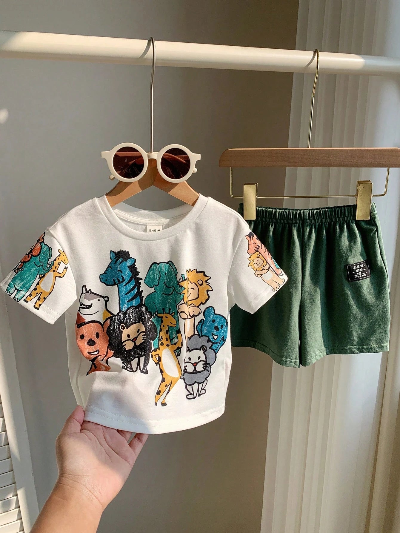 PAW Patrol Baby Boy Casual Simple Soft And Comfortable Tie Dye Classic Cute Cartoon Pattern Print Puppy Round Neck Short Sleeve T-Shirt Shorts 2pcs Set Summer