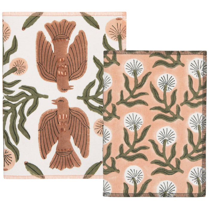 Peregrine Block Print Notebooks Set of 2
