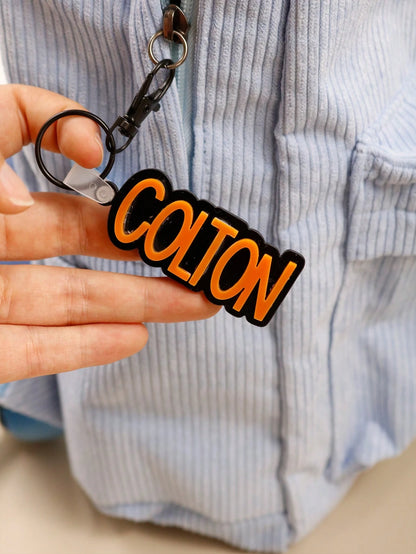 Personalized Name Keychain Pendant, Cute And Colorful, Suitable For Bags, Backpacks And Car Keys, Perfect As A Decorative Gift For Friends And Family