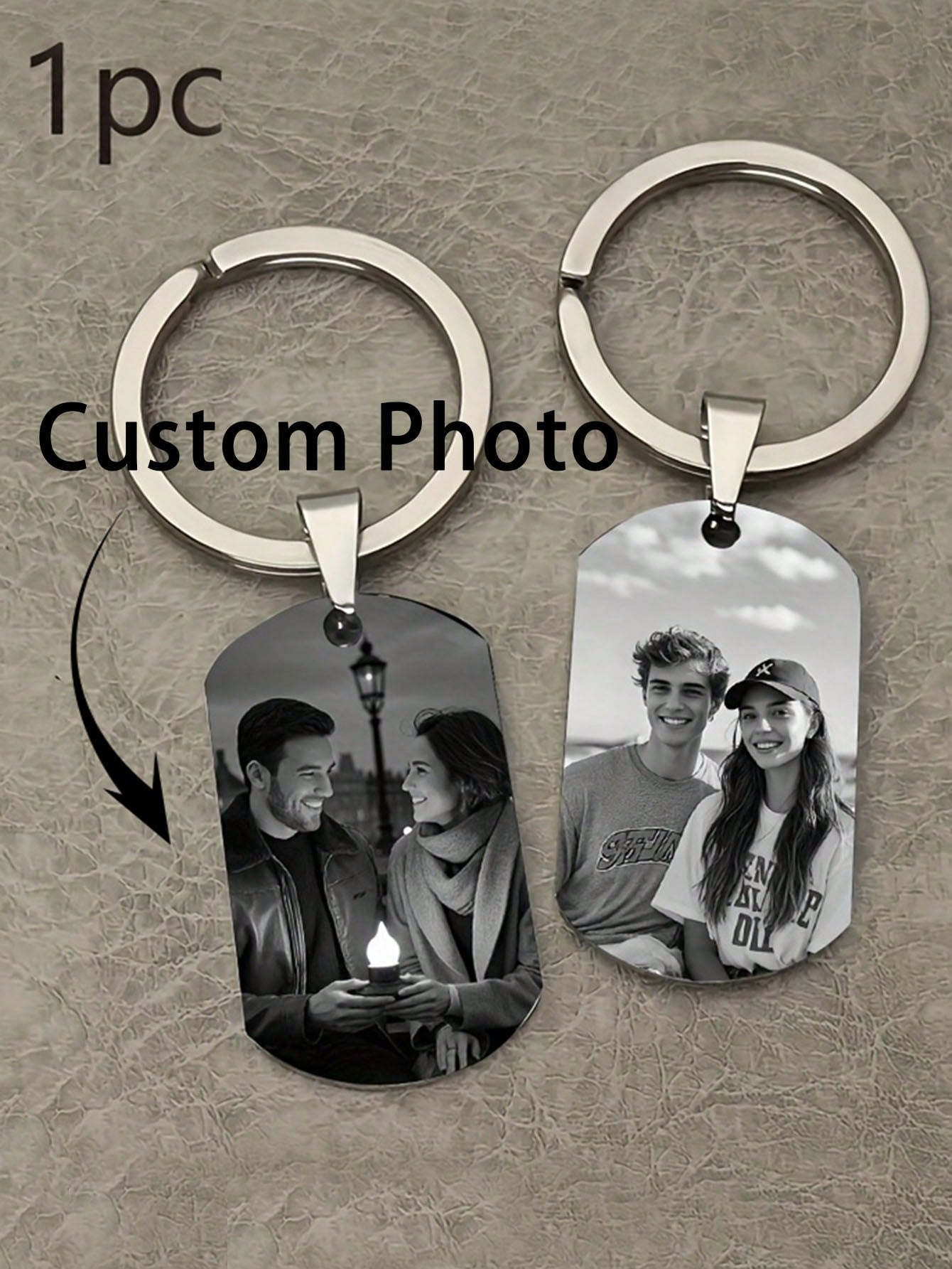 Personalized Photo, Anniversary Gift, Halloween Decoration, Backpack Pendant, Birthday Gift, Valentine's Day, Mother's Day, Graduation, Christmas Gift, Rose Gold, Platinum, Suitable For College Studen
