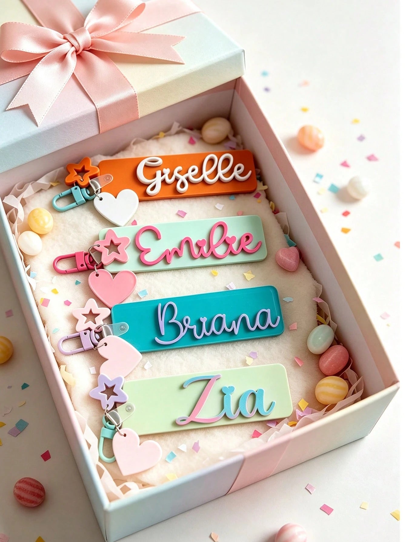 Personalized School Bag Tag,Custom Name Backpack Charm,School Nametag,Lunch Bag Tag,Acrylic Keychain,Tag Custom Name Tag Back To School