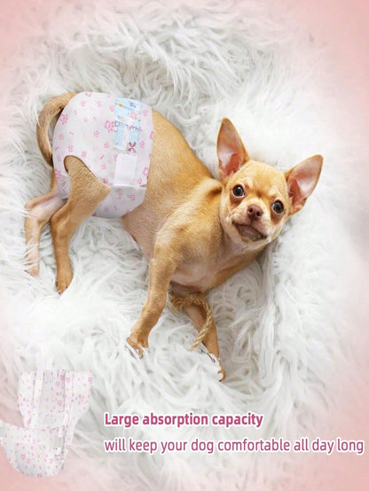 Pet Dog Diapers, Puppy Diapers, Suitable For Toy Poodle, For Pet Menstrual Period, Protect Pet Health, Best Birthday Gift For Happy Puppy, Pet Supplies, Pet Diapers