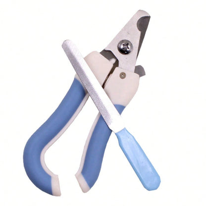 Pet Nail And File Set Stainless Steel Cats Dogs Portable Non-Slip Grooming Home Use Pet Supplies 9TMU