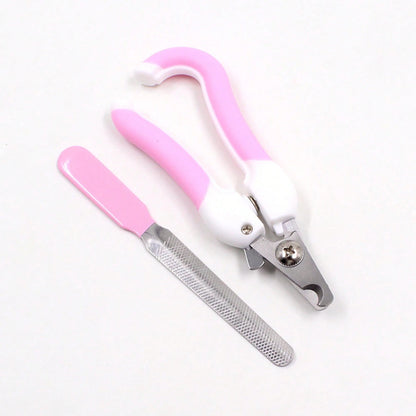Pet Nail And File Set Stainless Steel Cats Dogs Portable Non-Slip Grooming Home Use Pet Supplies 9TMU