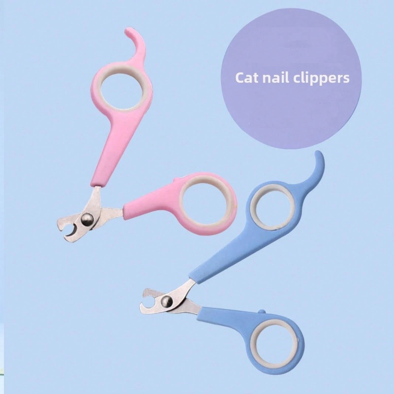 Pet Nail And File Set Stainless Steel Cats Dogs Portable Non-Slip Grooming Home Use Pet Supplies 9TMU