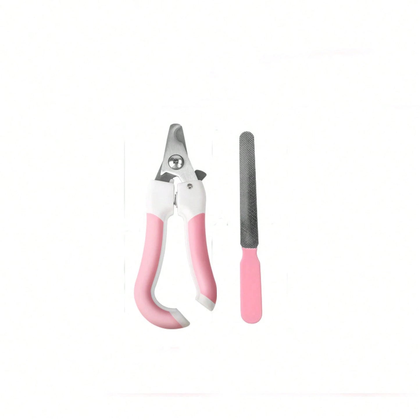 Pet Nail And File Set Stainless Steel Cats Dogs Portable Non-Slip Grooming Home Use Pet Supplies 9TMU